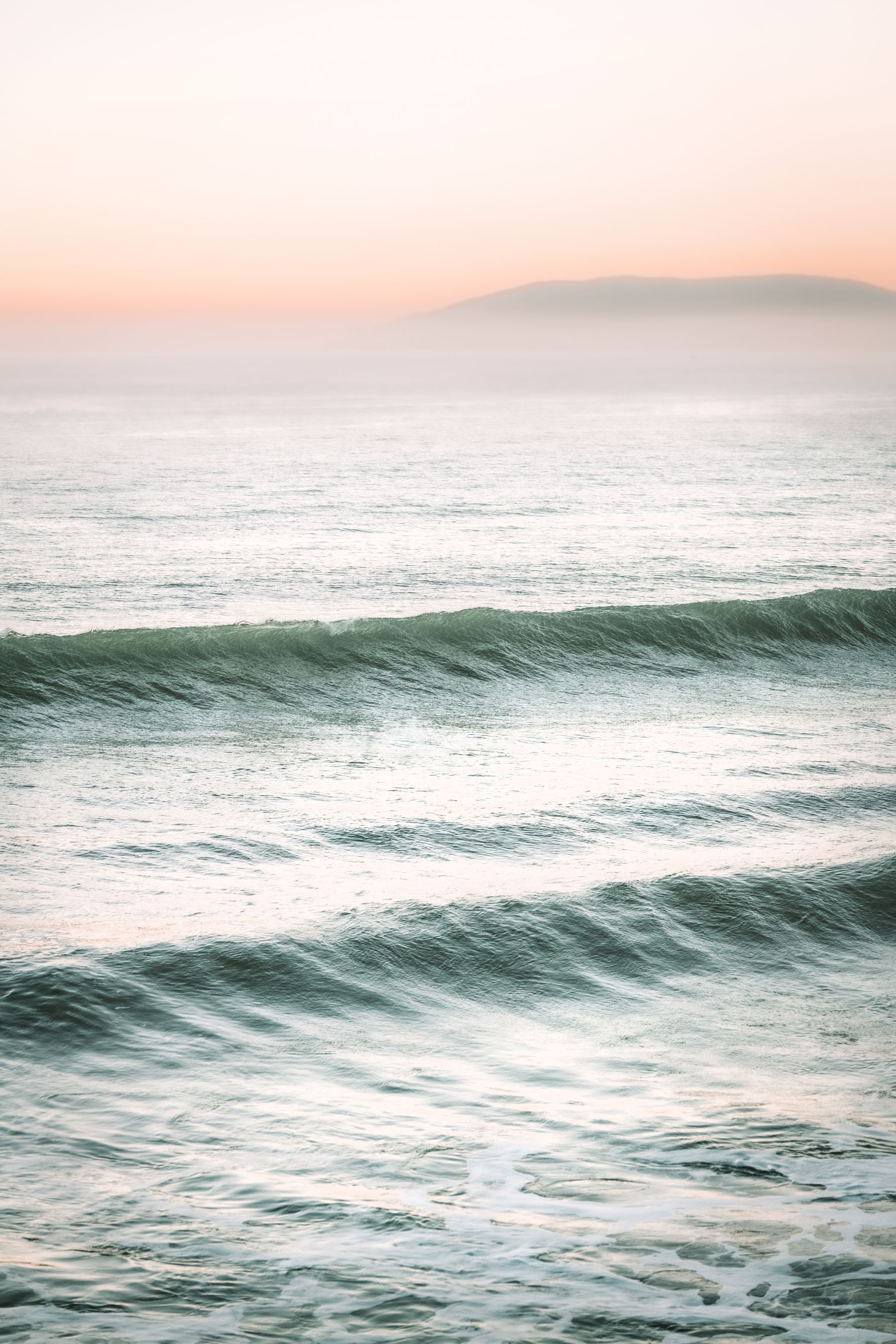 Soft morning light on the California coast